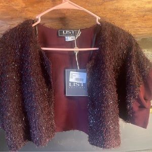 List Boutique Short Overjacket Size 8 Made in Italy